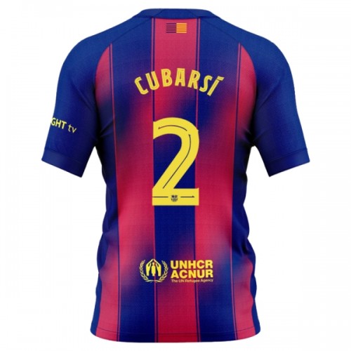 Maglia Barcellona Cubarsi 2 Primo 2025-26 Maniche Corte - Uomo Maglia Barcellona Cubarsi 2 Primo 2025-26 Maniche Corte - Uomo